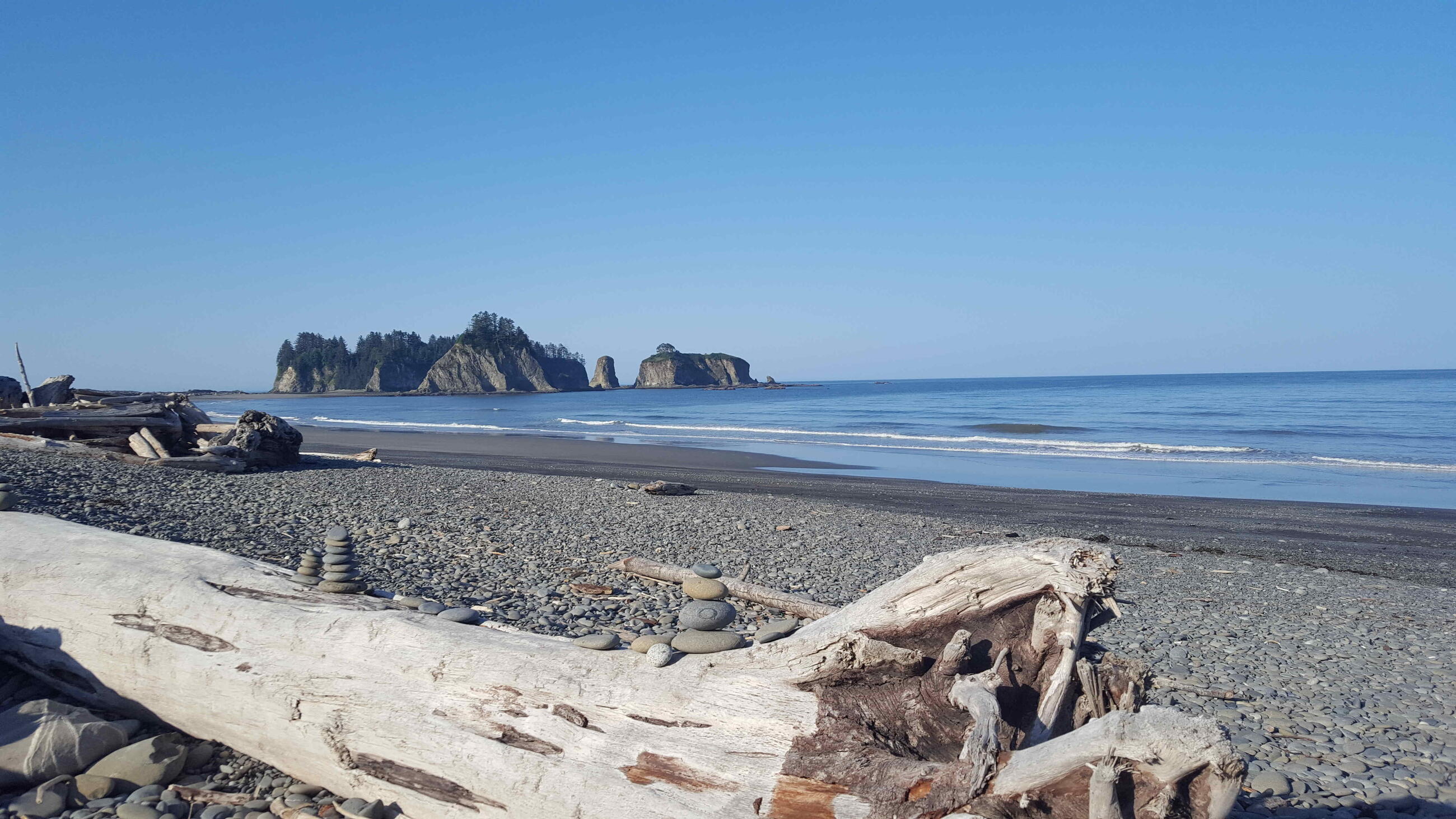 Rialto Beach, Akalat in July