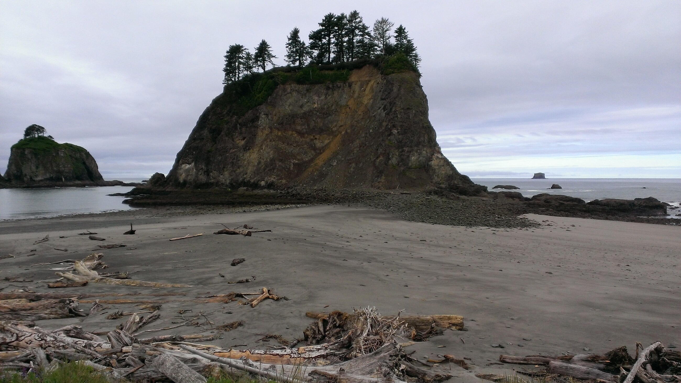 Rialto Beach low tide near Akalat in May