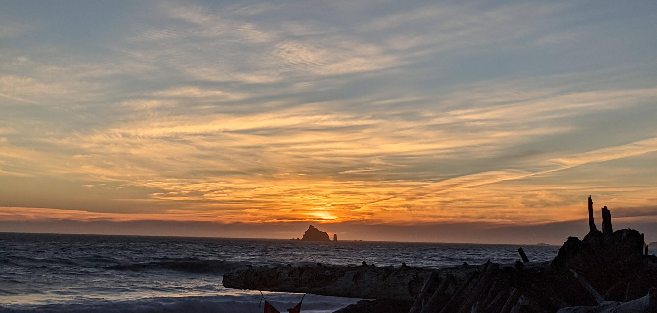 Rialto Beach sunset in June