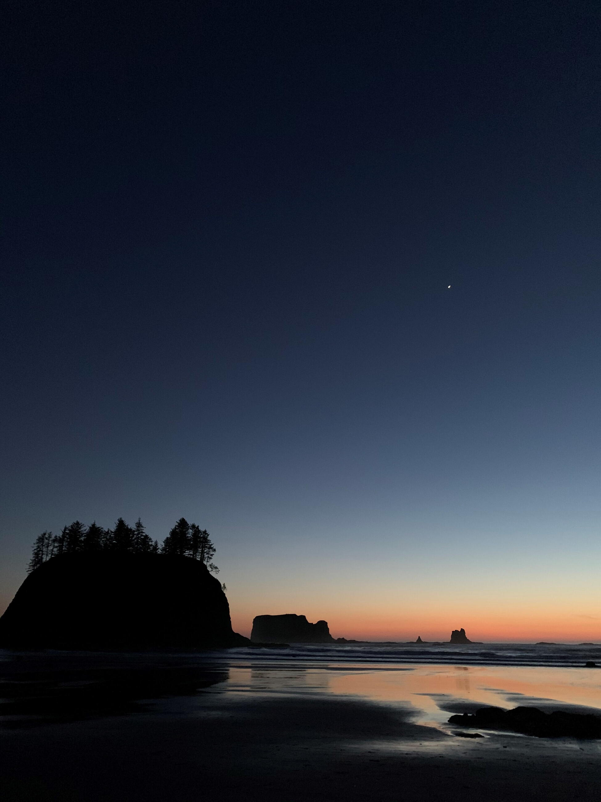 Second Beach sunset in November